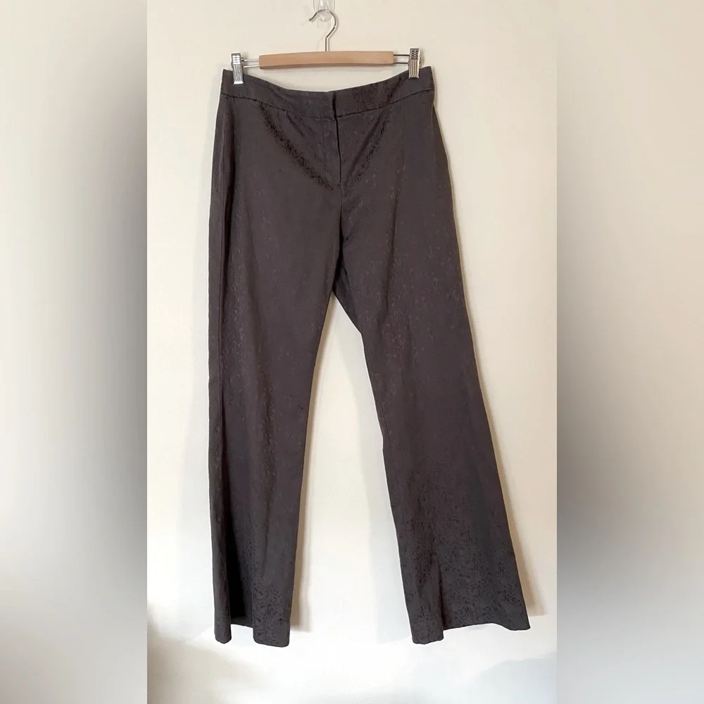 Brown Flare Leg Stretch Pants